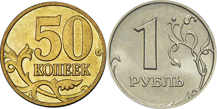 современные монеты РФ