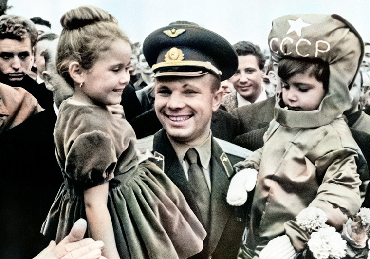 Гагарин после полёта