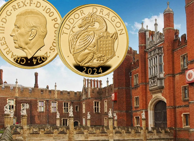 Серия монет «Королевские звери Тюдоров»: новые монеты «Дракон Тюдоров» 2024
