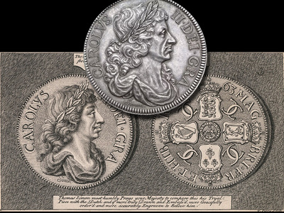 Монета Карла 2 крона «Петиция» 1663 года выставлена на аукцион в Великобритании