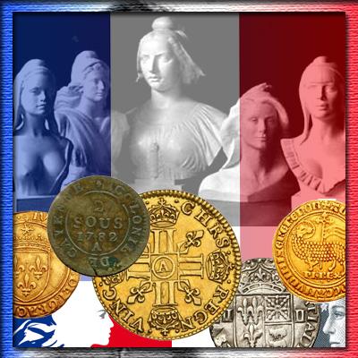 Старинные монеты Франции от су до луидора