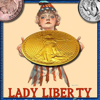 Надпись Liberty на монетах США. От полуцента до золотой двадцатки