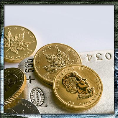 Линейка золотых и серебряных инвестиционных монет Канады