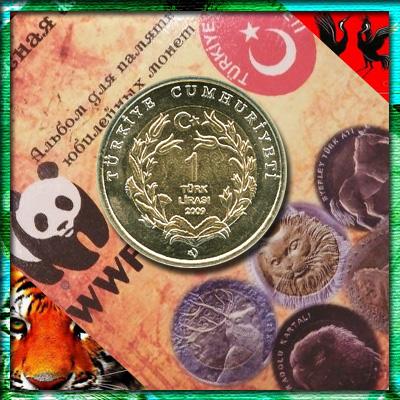 Серия «В мире животных» на монетах Турции