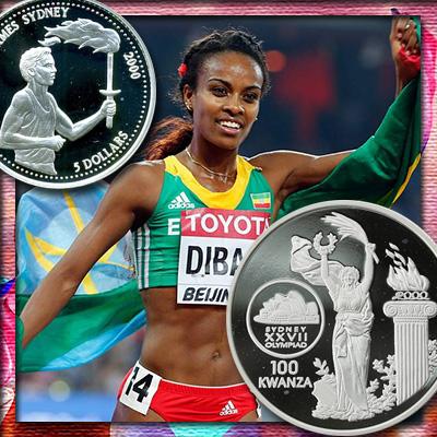 Олимпийские игры на монетах Африки