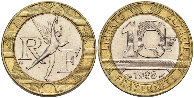 10 франков 1988