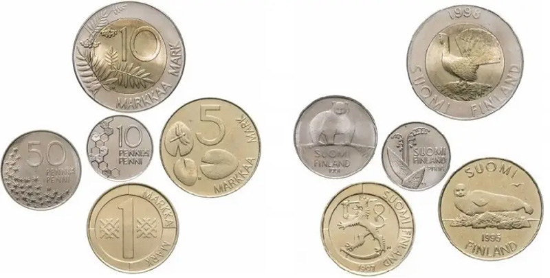 Набор монет 1990-х гг.