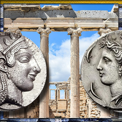 Декадрахма - серебряная монета Древней Греции и ее цена сегодня