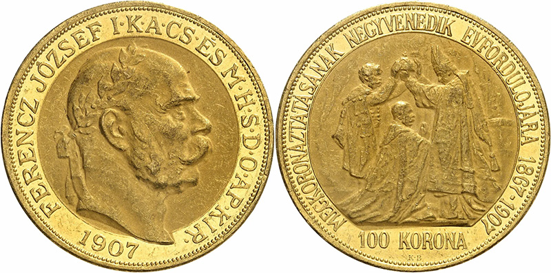 100 крон (Венгрия) - юбилейные