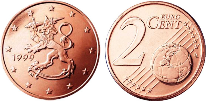 2 евроцента Финляндии
