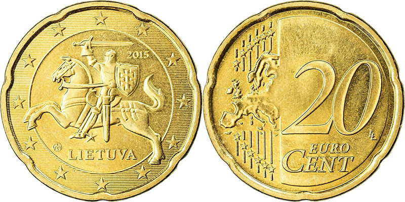 20 евроцентов Литвы