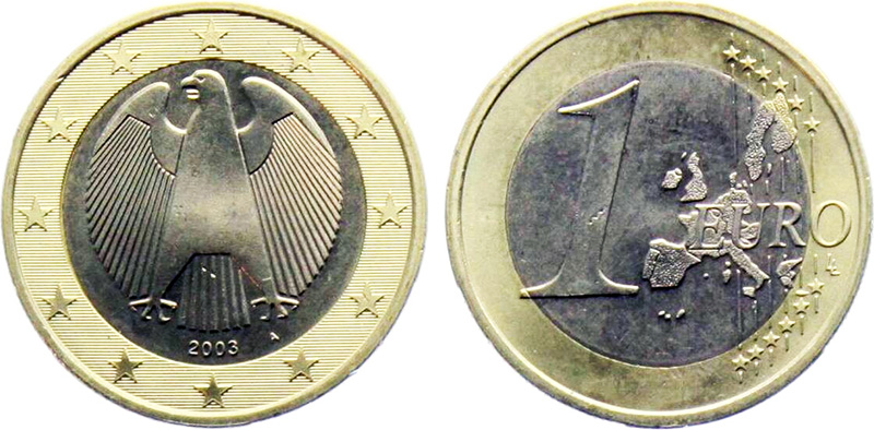 1 евро Германии