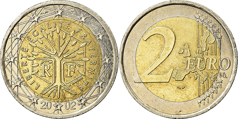 2 евро Франции