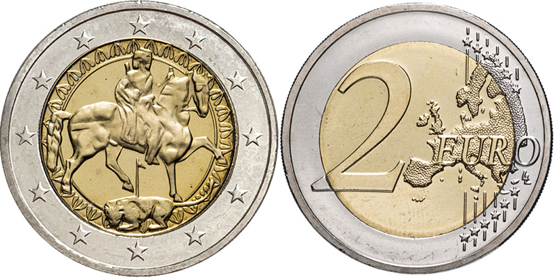 Возможное оформление 2 евро Болгарии