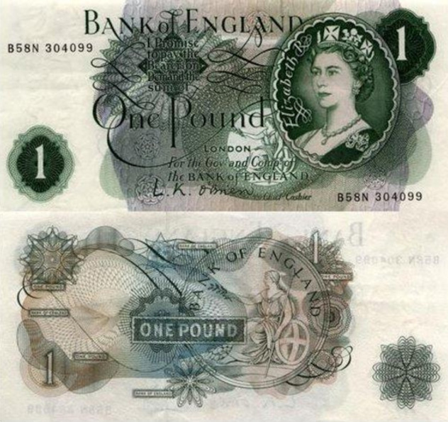 1 фунт Великобритании
