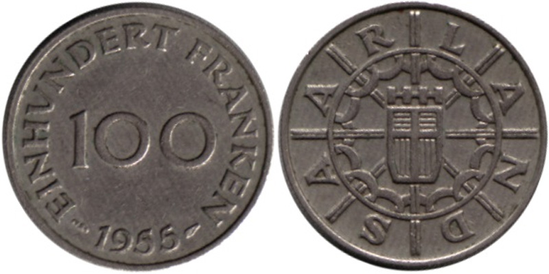 100 франков Саара