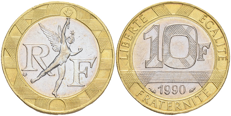 10 франков, Франция