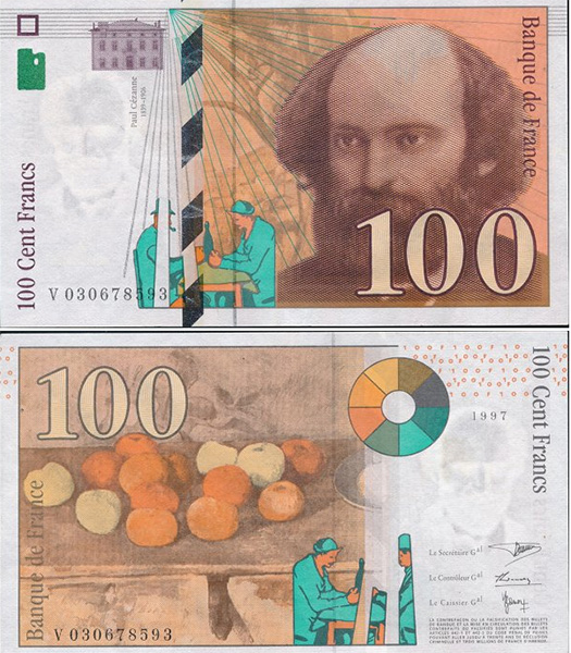 100 франков, Франция