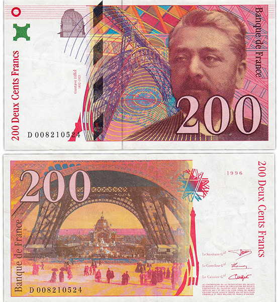 200 франков, Франция