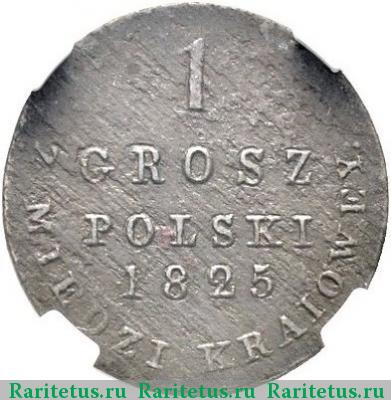 Реверс монеты 1 грош (grosz) 1825 года IB 