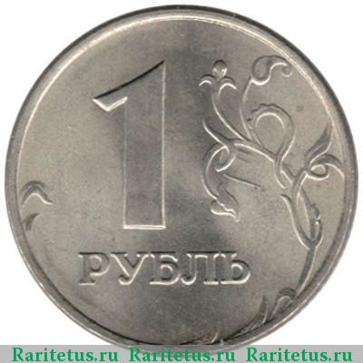 Реверс монеты 1 рубль 1997 года ММД 