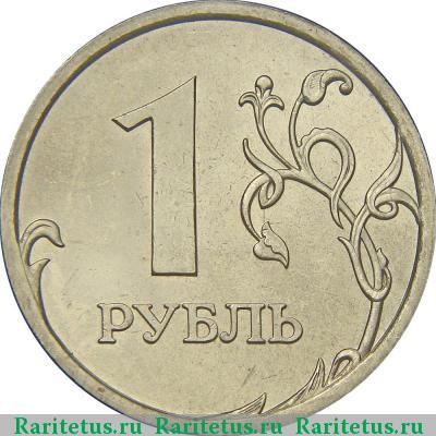 Реверс монеты 1 рубль 2006 года СПМД 