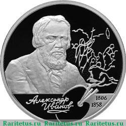 Реверс монеты 2 рубля 2006 года СПМД Иванов proof