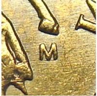 Деталь монеты 10 копеек 2005 года М штемпель 1Г