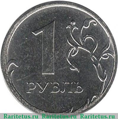 Реверс монеты 1 рубль 2015 года ММД 