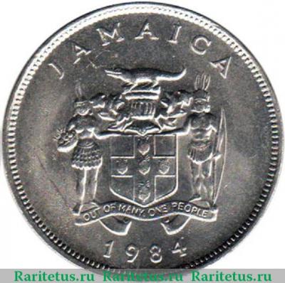 25 центов (cents) 1984 года   Ямайка