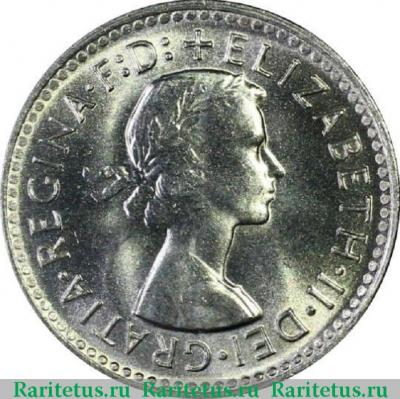 3 пенса (pence) 1960 года   Австралия