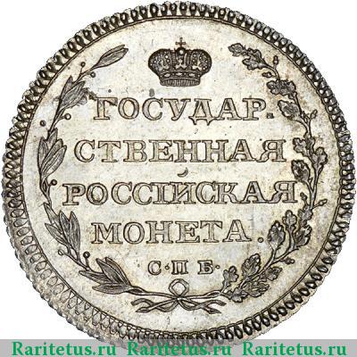Реверс монеты полуполтинник 1803 года СПБ-АИ новодел