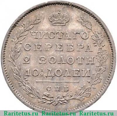Реверс монеты полтина 1810 года СПБ-ФГ новый тип, новодел