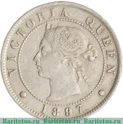 1/2 пенни (half penny) 1897 года   Ямайка