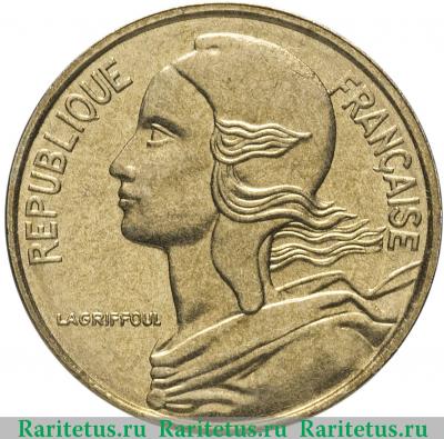 5 сантимов (centimes) 1996 года   Франция