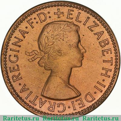 1/2 пенни (penny) 1959 года   Австралия