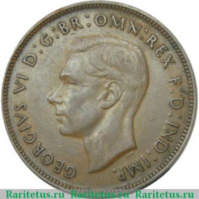 1 пенни (penny) 1946 года   Австралия