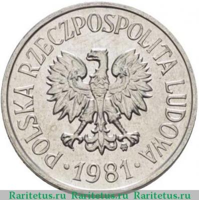 20 грошей (groszy) 1981 года   Польша