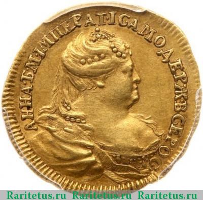 жетон 1740 года  в память Анны Иоанновны, золото