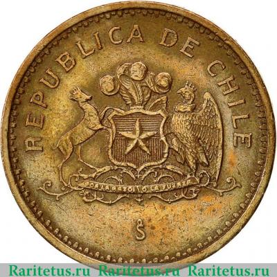100 песо (pesos) 1985 года   Чили