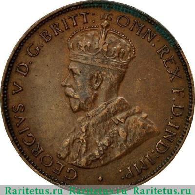 1/2 пенни (penny) 1933 года   Австралия
