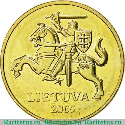 20 центов (centu) 2009 года   Литва