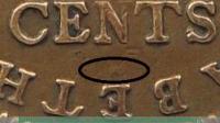 Деталь монеты 5 центов (cents) 1956 года H  Британская Восточная Африка
