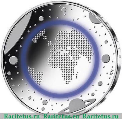 Реверс монеты 5 евро (euro) 2016 года A планета Земля Германия