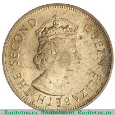 1 пенни (penny) 1966 года   Ямайка
