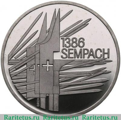 5 франков (francs) 1986 года   Швейцария