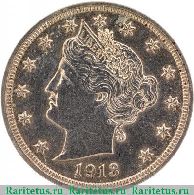 5 центов (cents) 1913 года  голова Свободы США