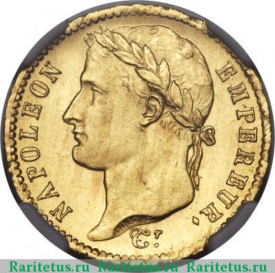 20 франков (francs) 1812 года  наполеондор Франция
