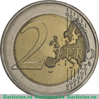 Реверс монеты 2 евро (euro) 2015 года  Тимор Португалия
