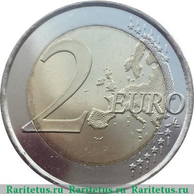 Реверс монеты 2 евро (euro) 2014 года  Андорра